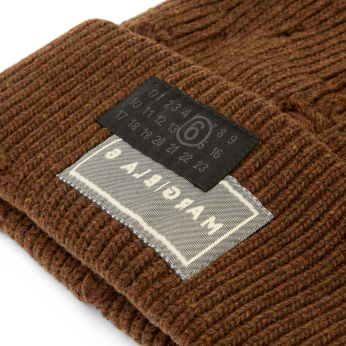 MM6 Maison Margiela Ribbed Distressed Beanie