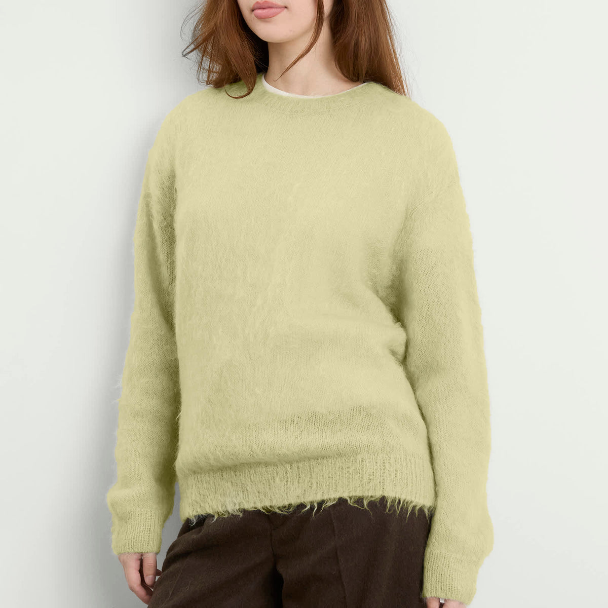 Auralee Mohair Knit Pullover