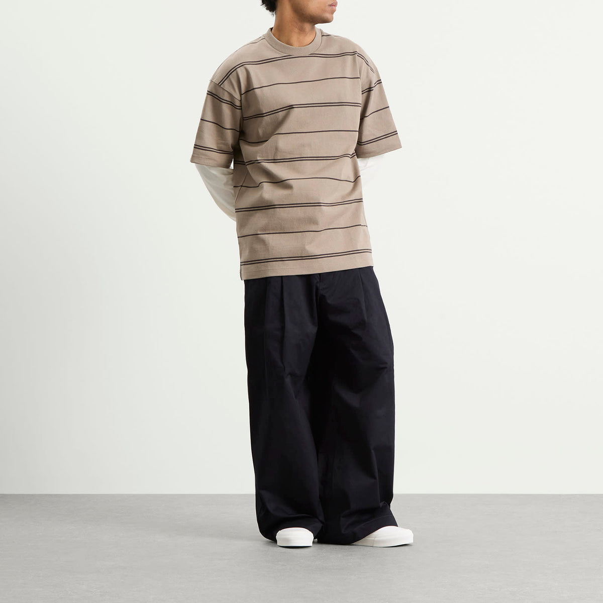 Comme des Garçons Homme Horiztonal Stripe Long Sleeve Top