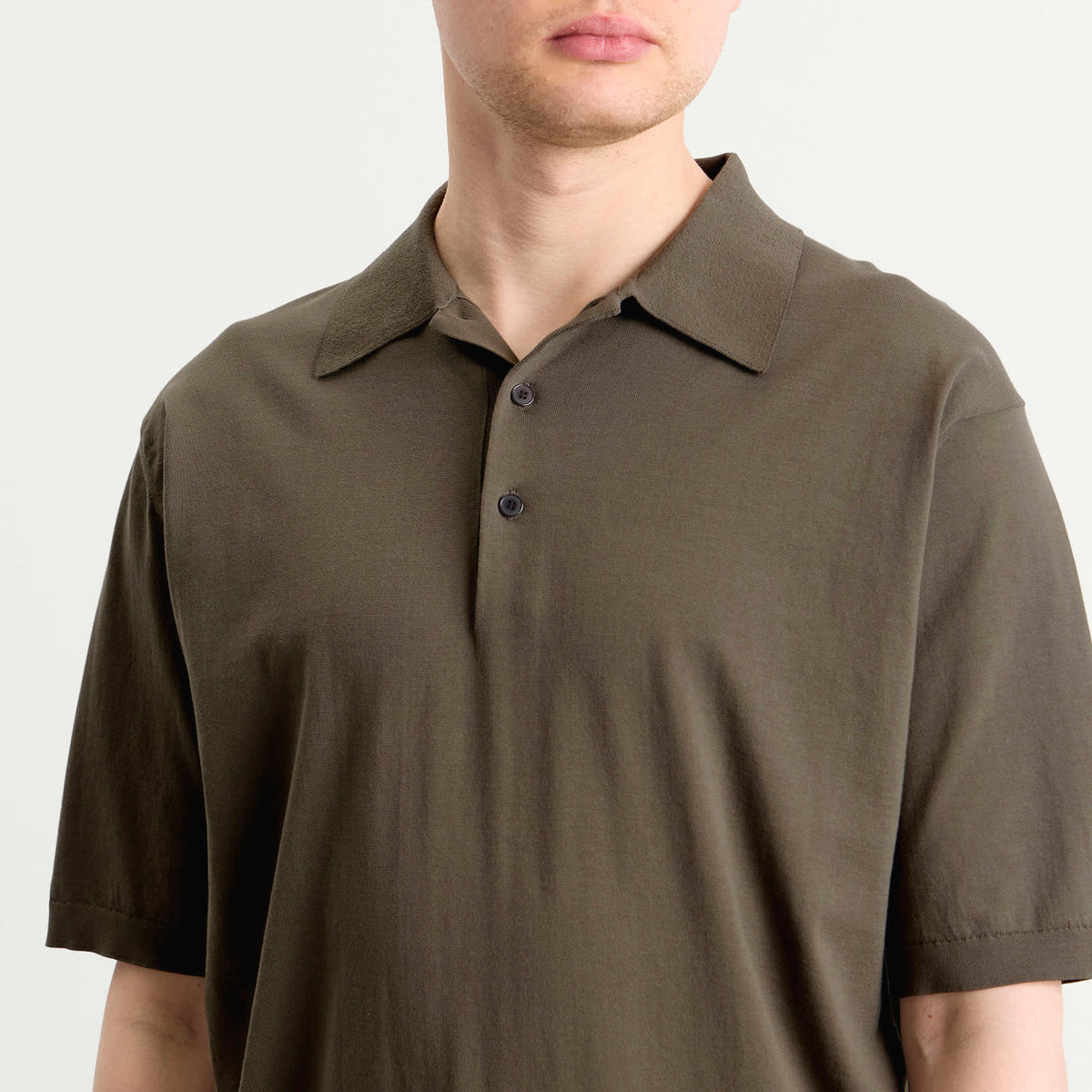 Auralee Knitted Polo