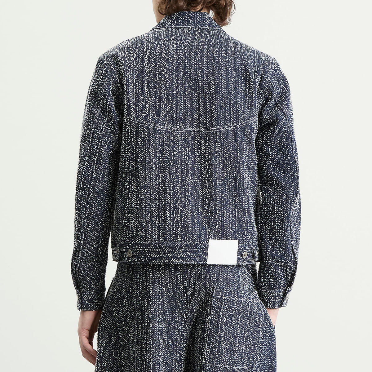 Sage Nation Needle Punch Denim Jiji Jacket
