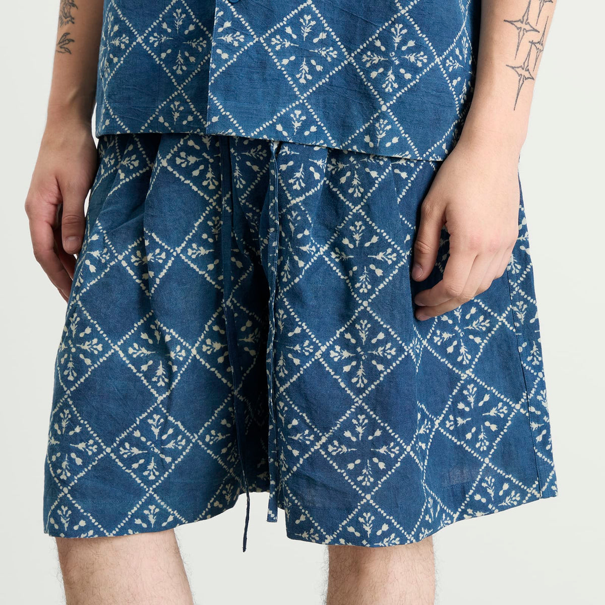 Story mfg. Hand Block Printed Bridge Shorts