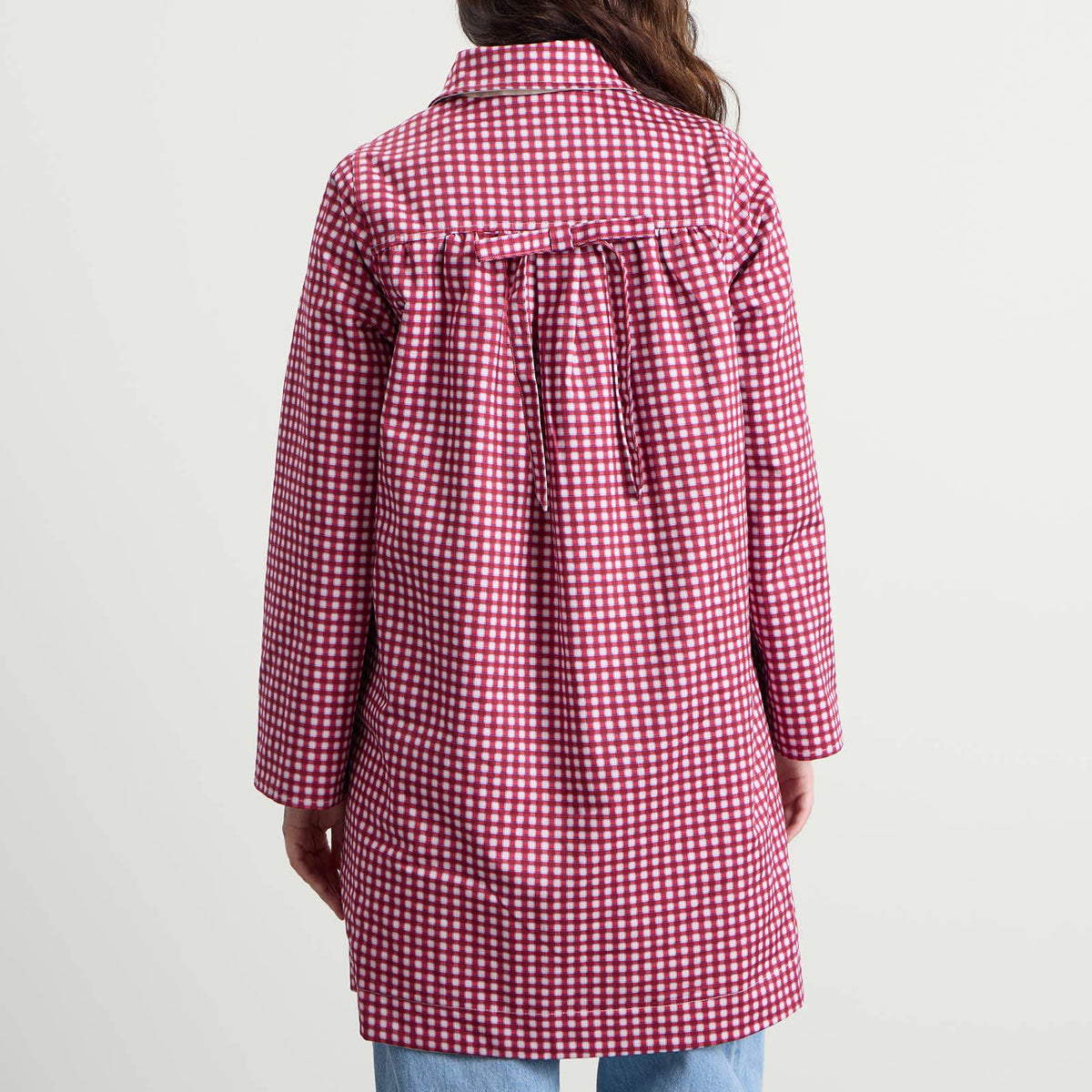 Damson Madder Mercedes Bow Reversible Trench Coat