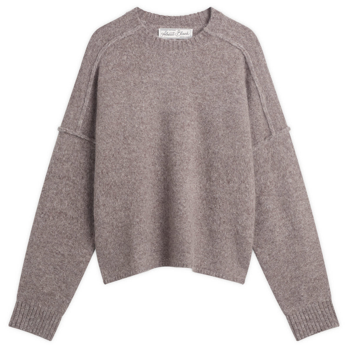 about:blank Exposed Mock Neck Jumper