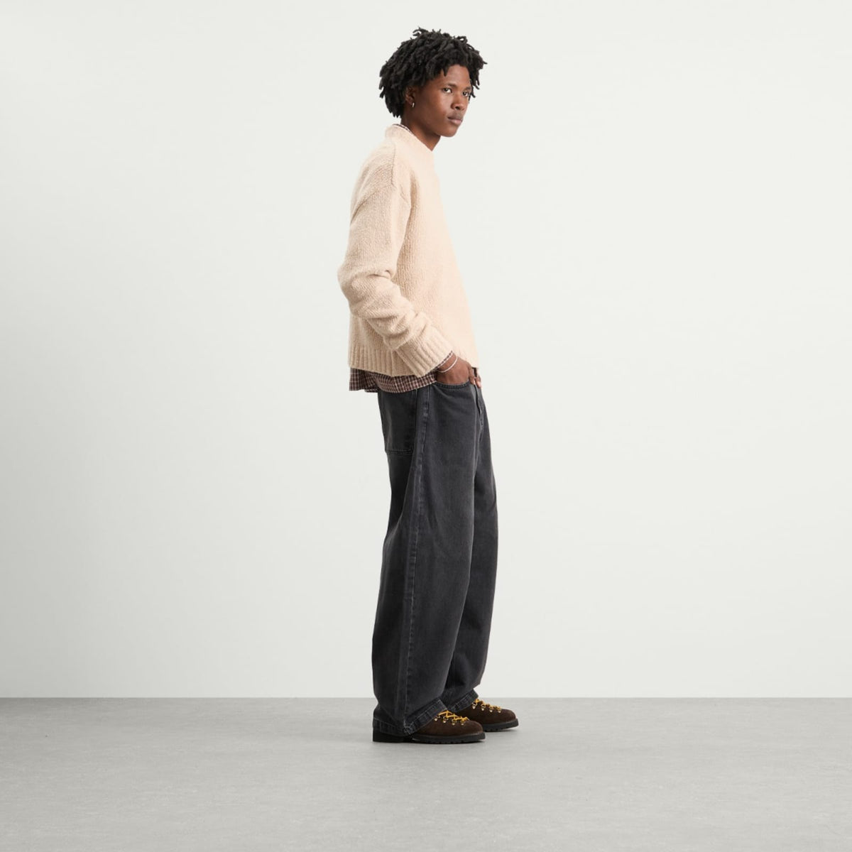 Bound Cropped Wool Jumper