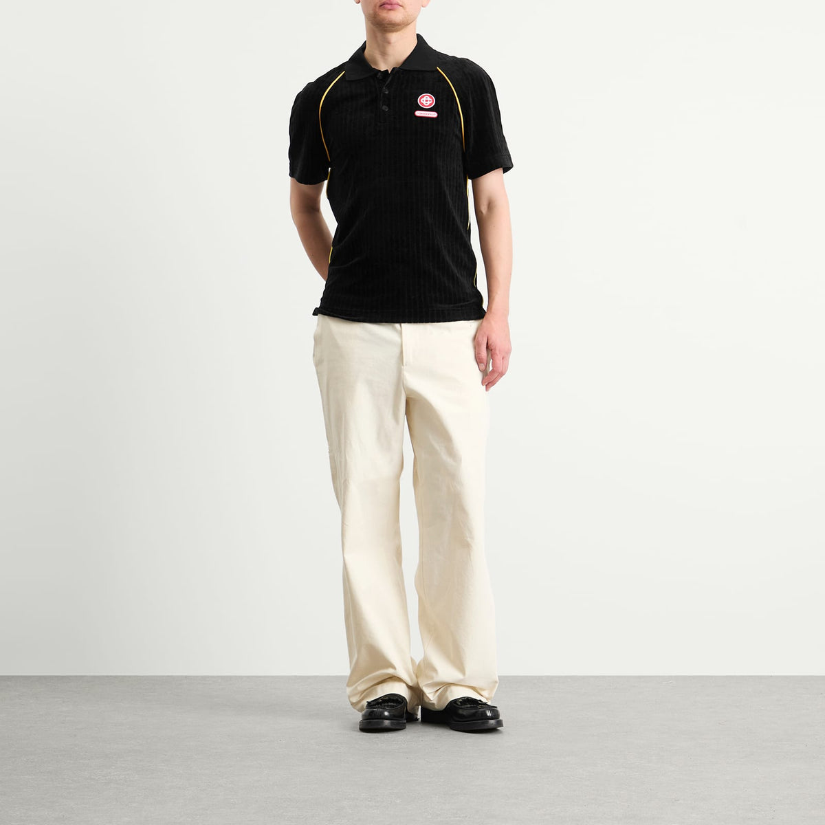 Casablanca Rib Velour Raglan Polo