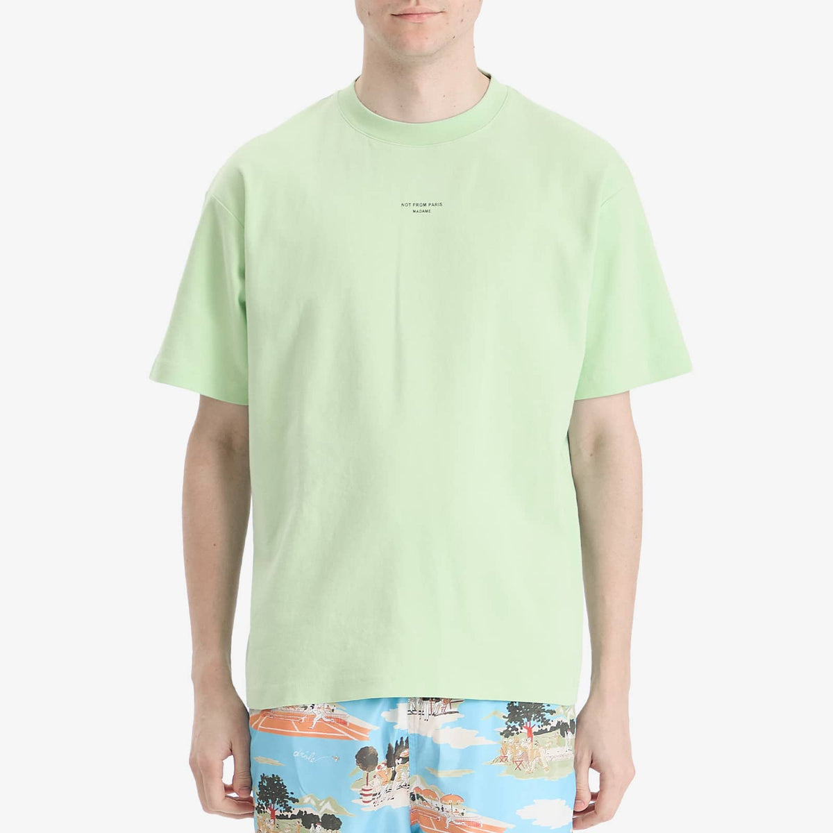 Drôle de Monsieur Small Not From Paris Madame Slogan T-Shirt