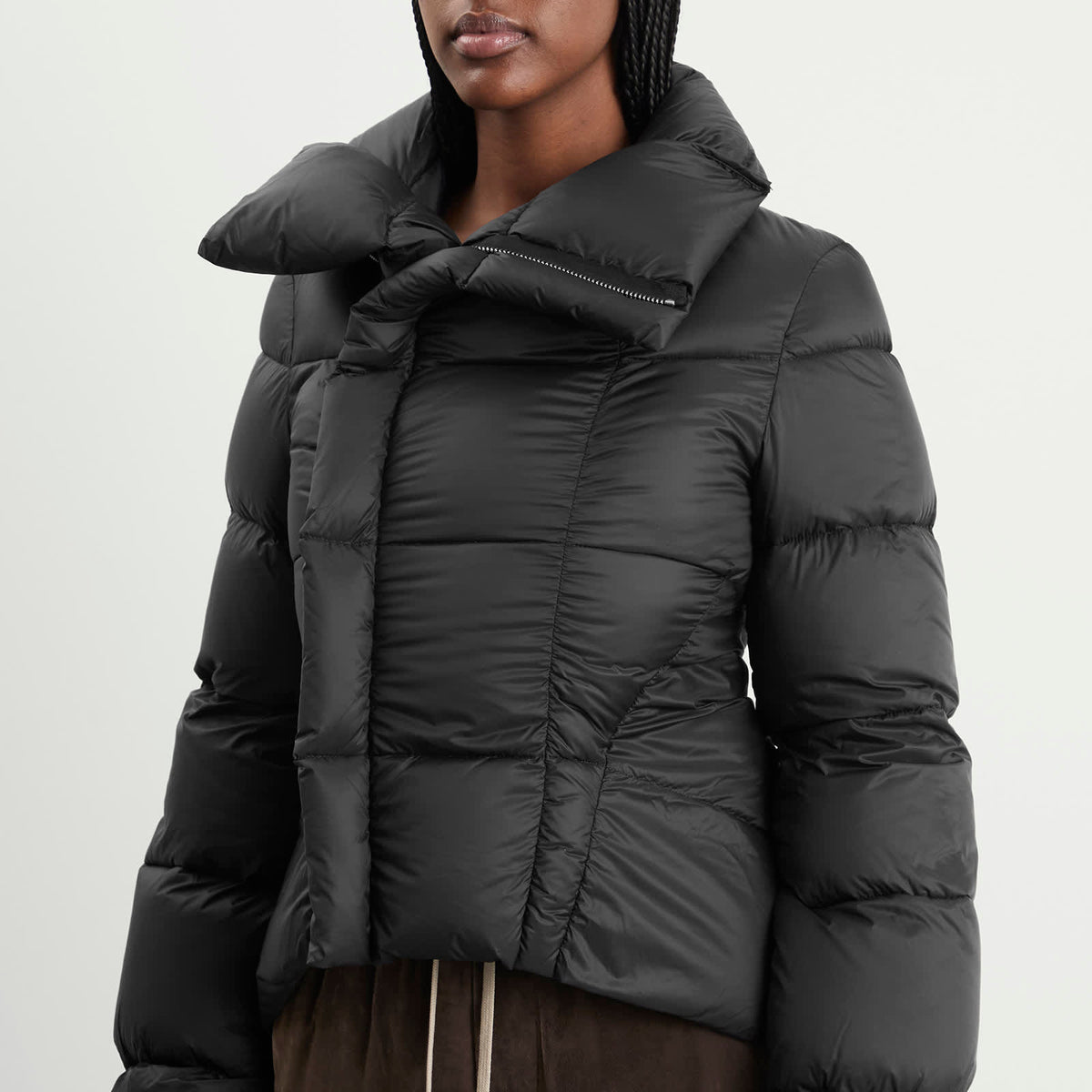 Rick Owens Naska Duvet High Neck Padded Jacket