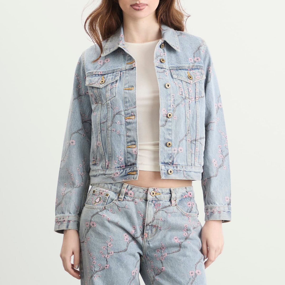 ICECREAM Sakura Denim Trucker Jacket