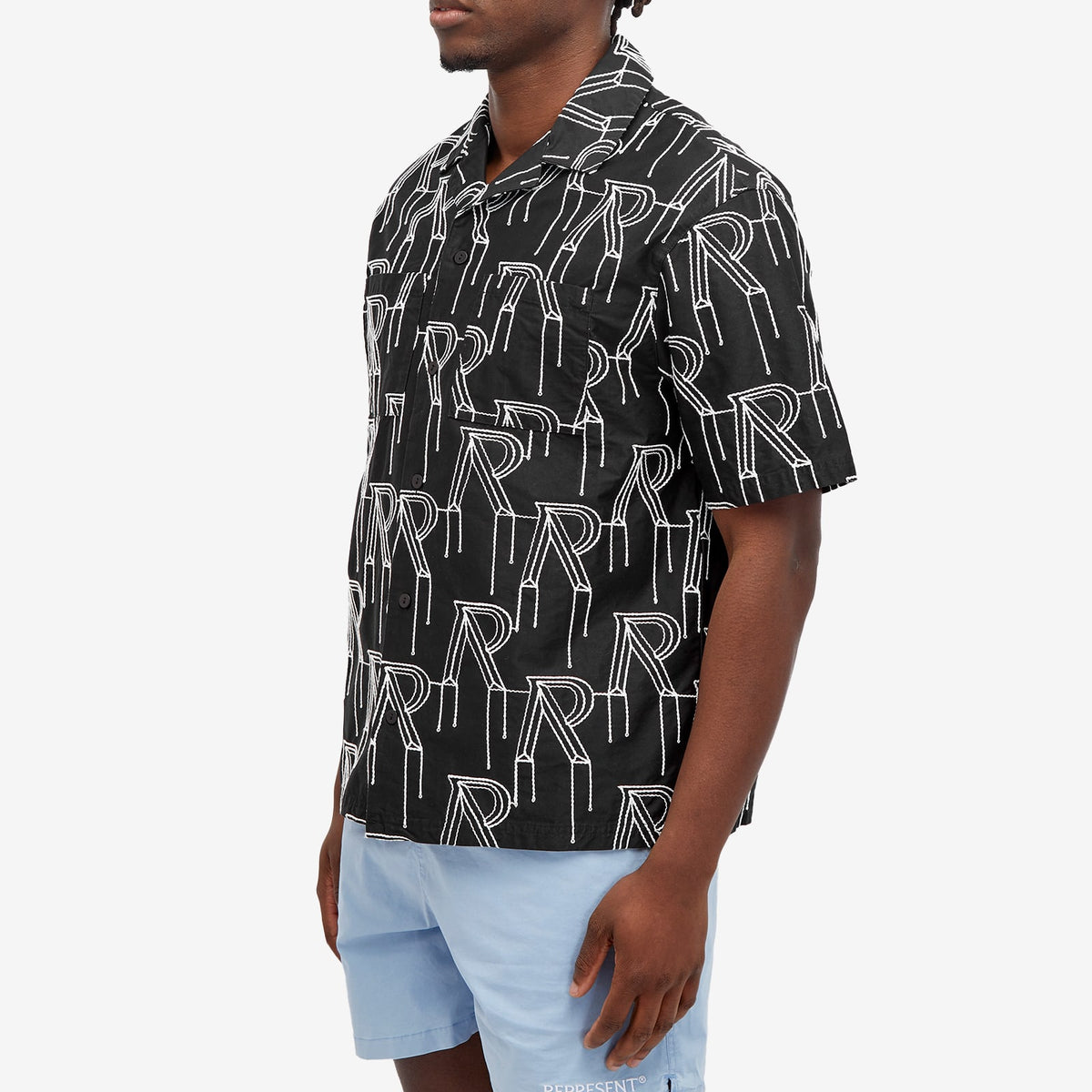 Represent Embroided Initial Vacation Shirt