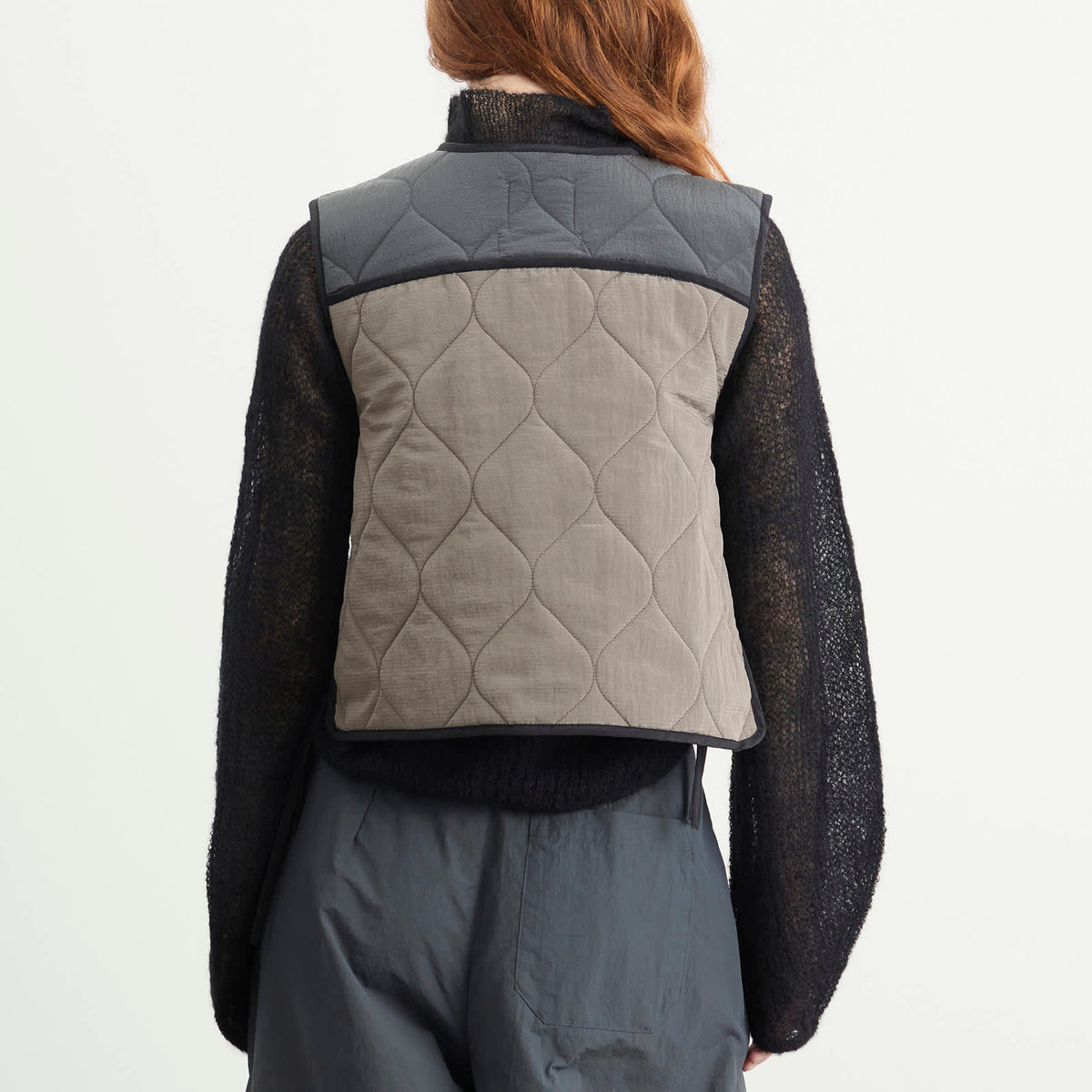 STEL Contrast Quilted Vest