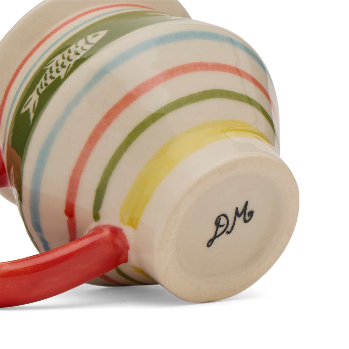 Damson Madder Angular Mug - Fish Stripes