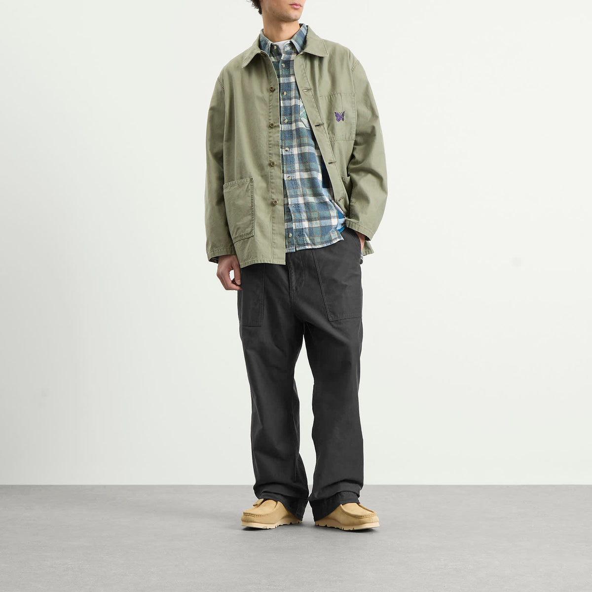 Needles Reversed Sateen Coverall Jacket