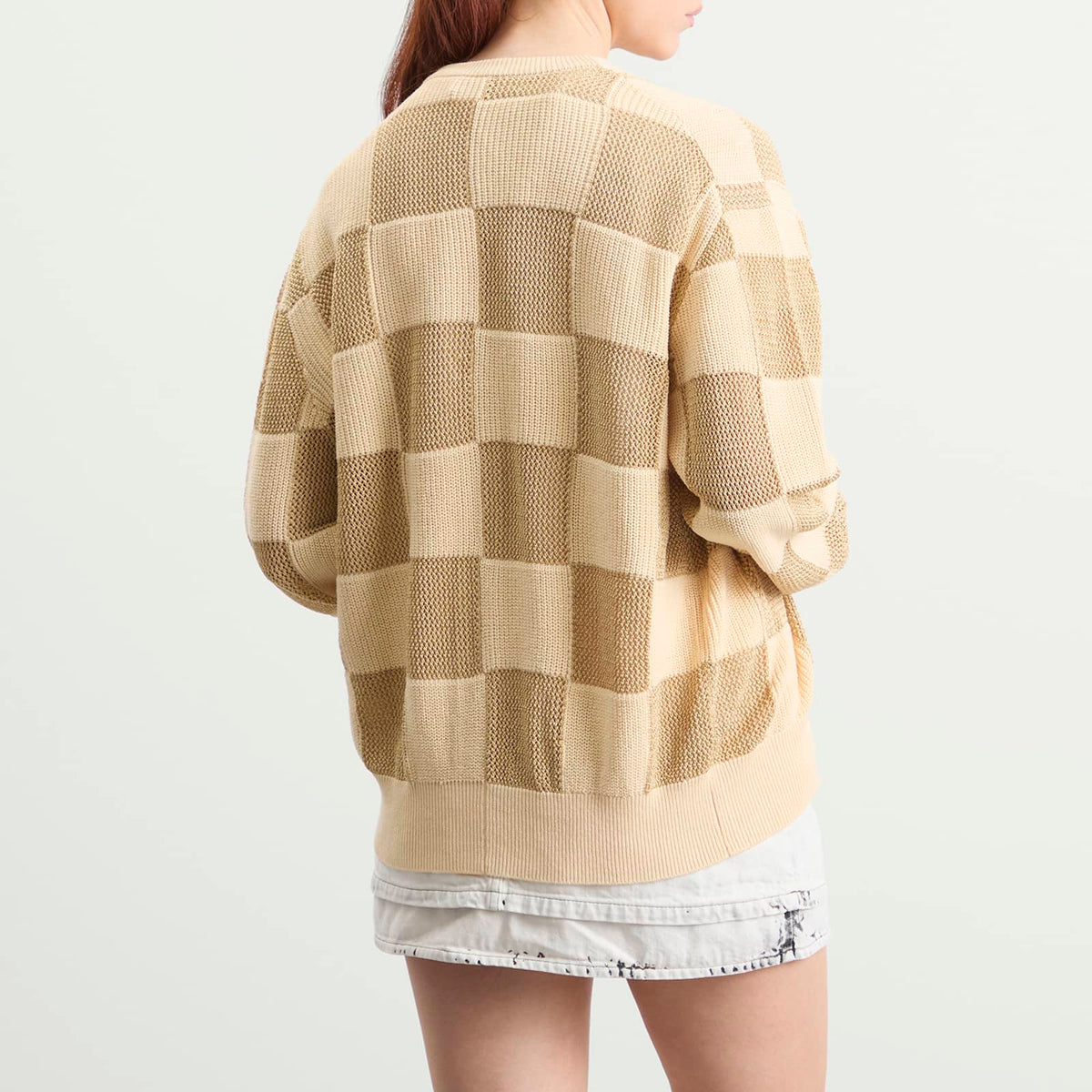 TOGA Checkered Knit Cardigan