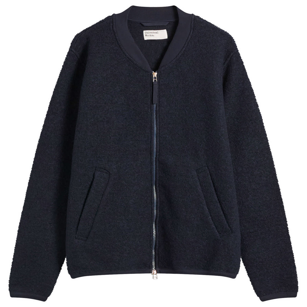 Universal Works Wool Fleece Zip Bomber