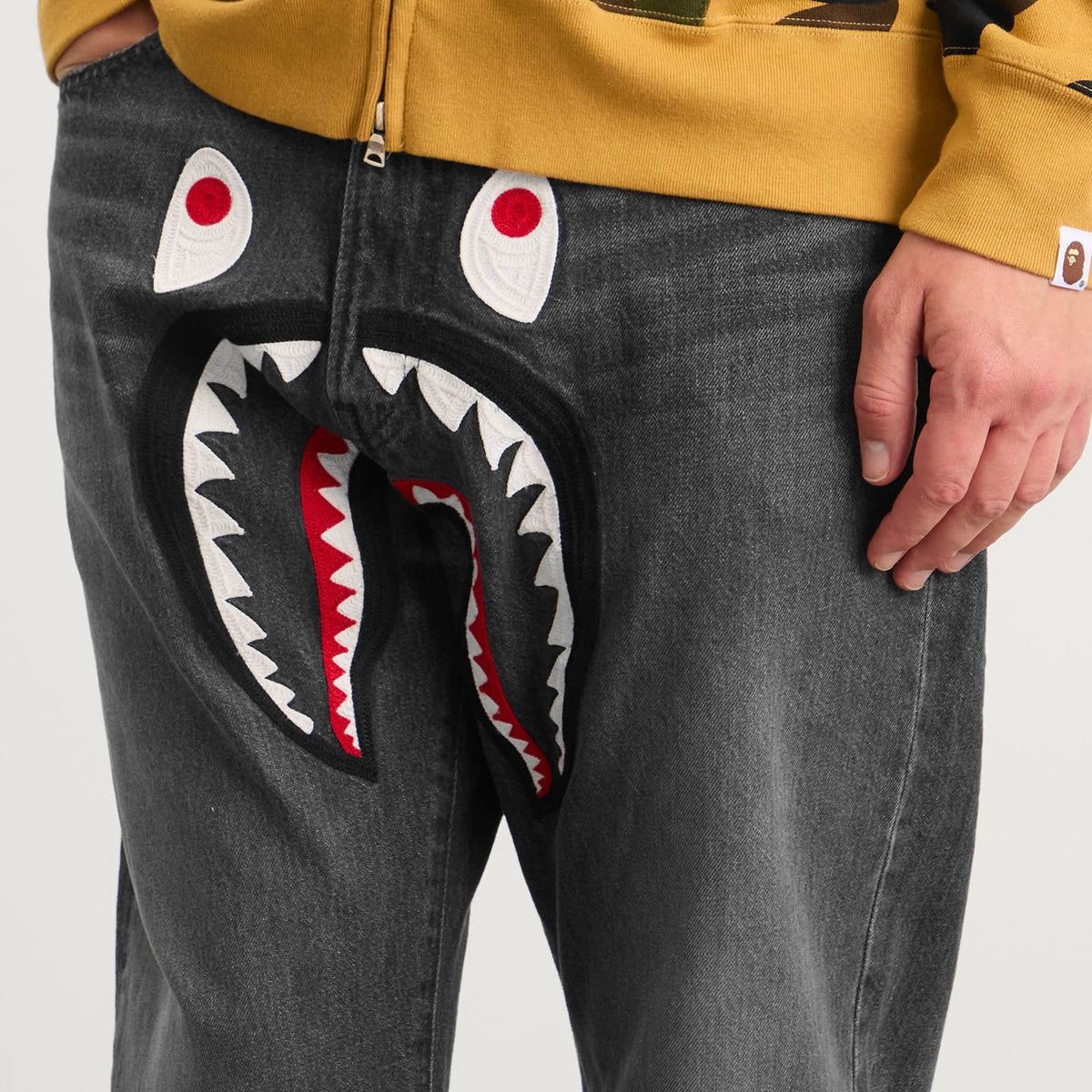 A Bathing Ape Shark Loose Fit 13oz Jeans