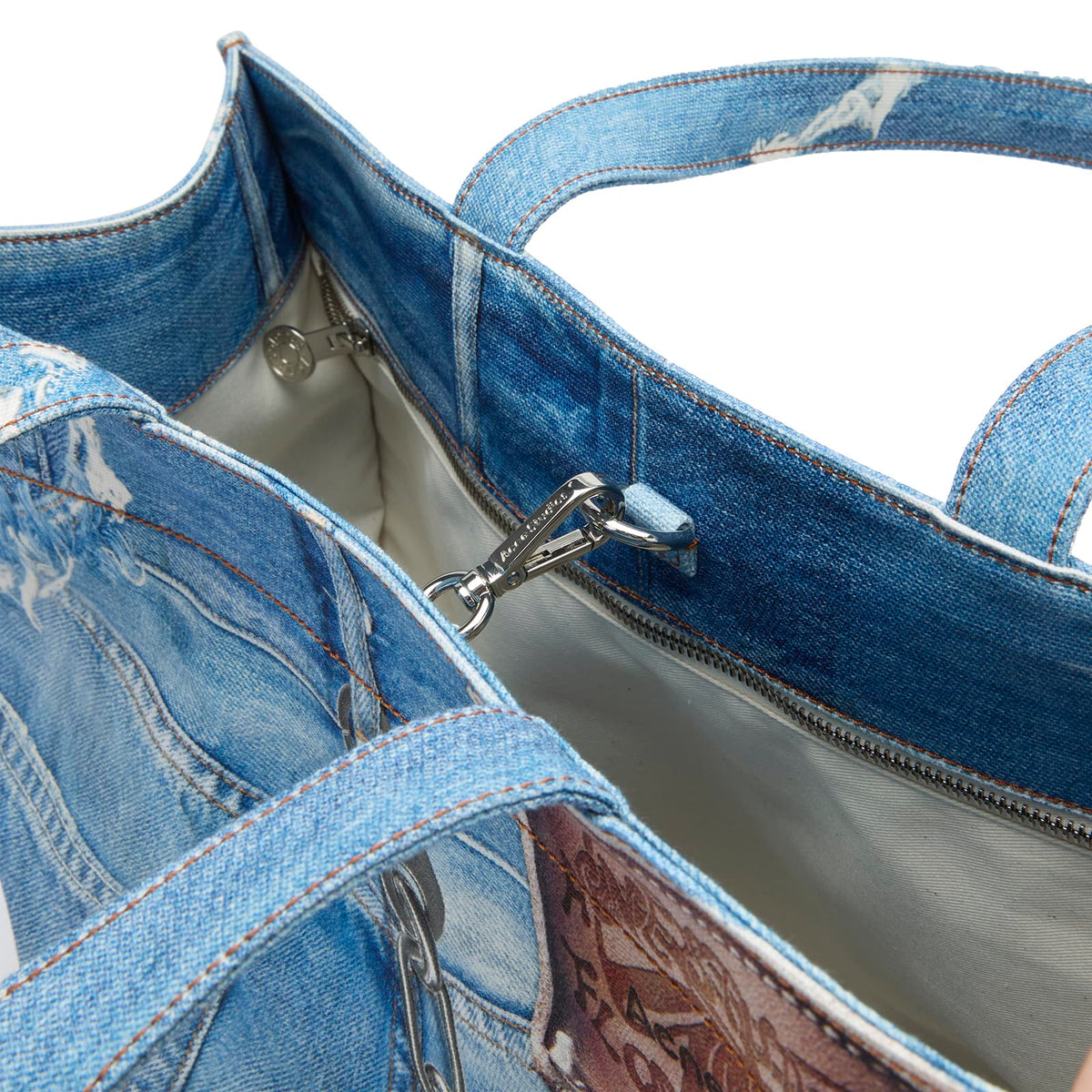 Acne Studios Trompe l’oeil Print Tote Bag