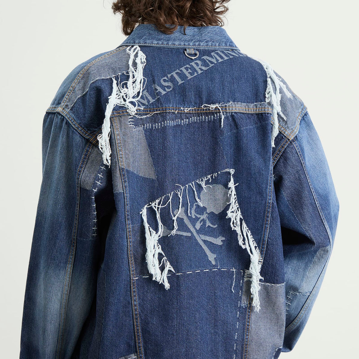 MASTERMIND WORLD Patchwork Jacquard Denim Jacket