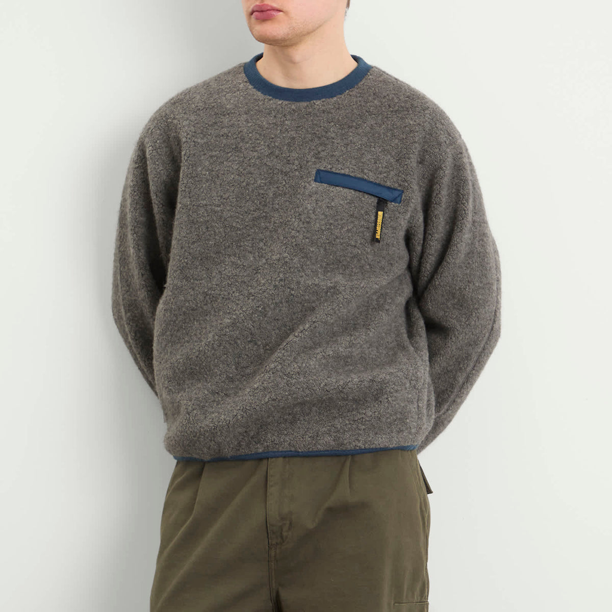 thisisneverthat x GORE-TEX WINDSTOPPER Wool Fleece Crew