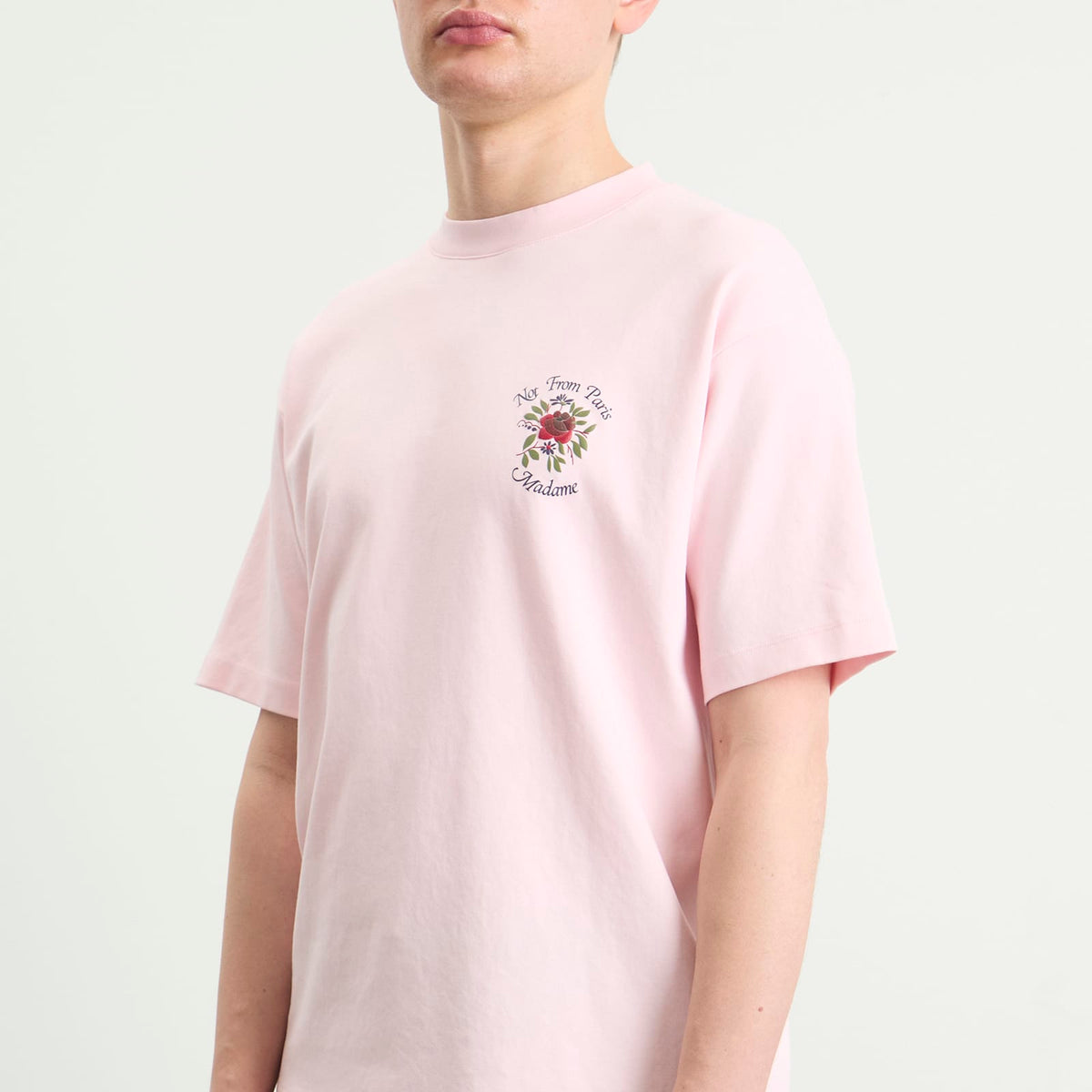 Drôle de Monsieur Rose Slogan T-Shirt