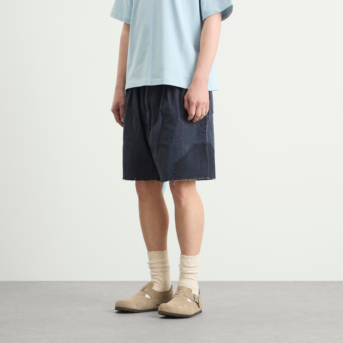 EBiT Octagon Patch Denim Lofty Shorts
