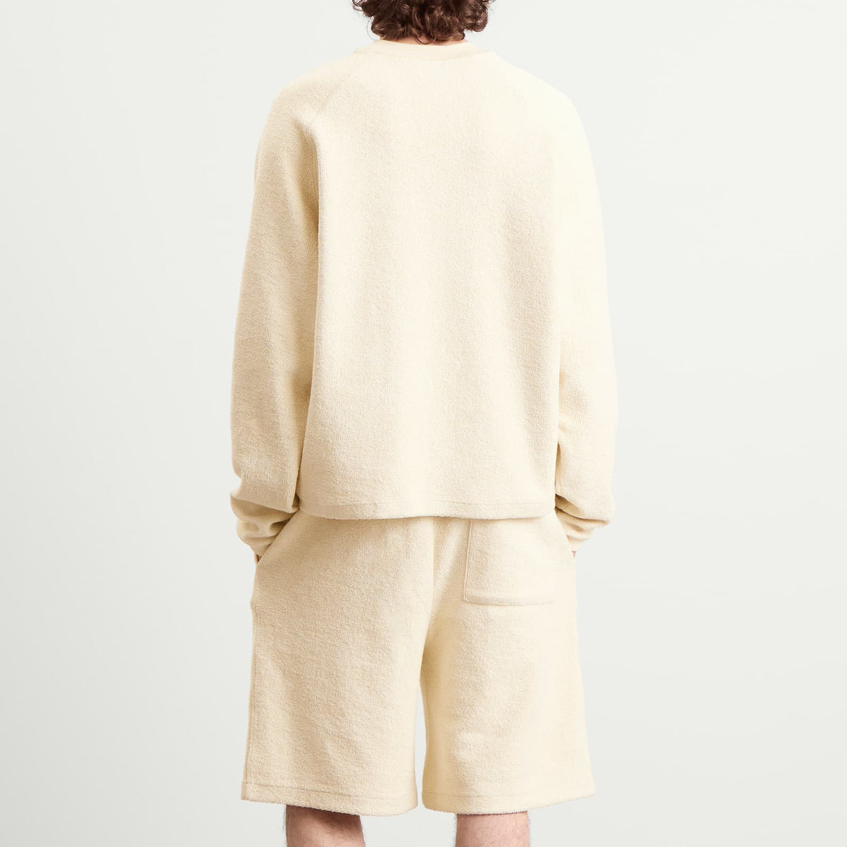 AMI Paris Reversed Non Brushed Fleece Crewneck Sweatshirt