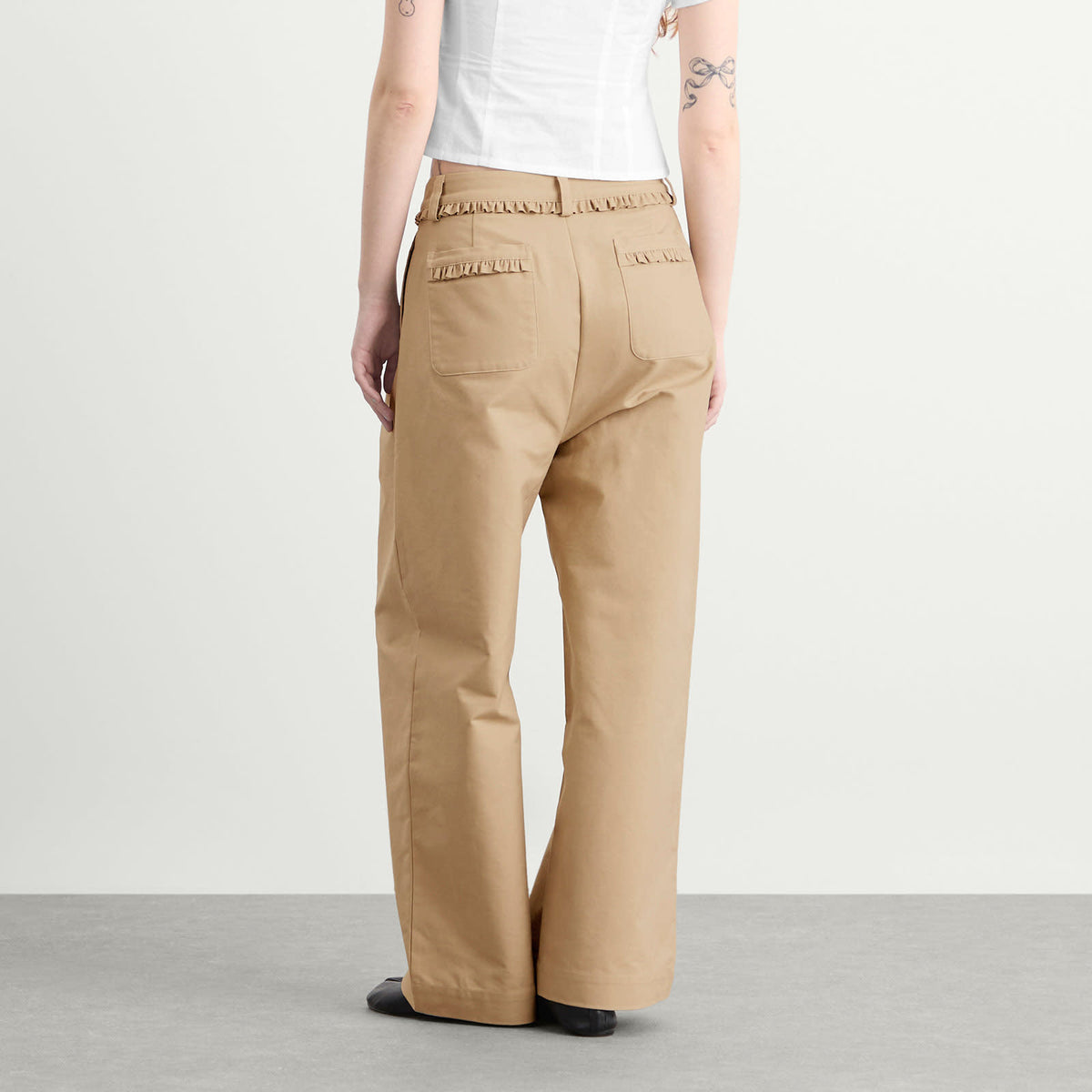 My Mum Made It Pleat Cotton Trousers