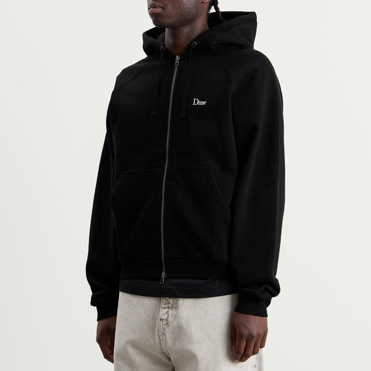 Dime Classic Small Logo Zip Hoodie