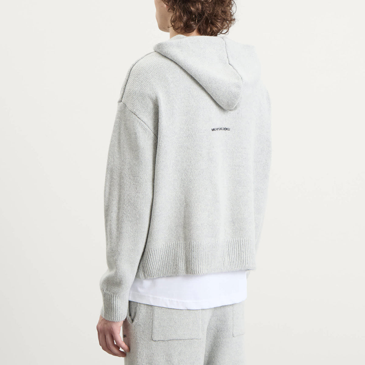 MKI Mohair Blend Knit Zip Hoodie