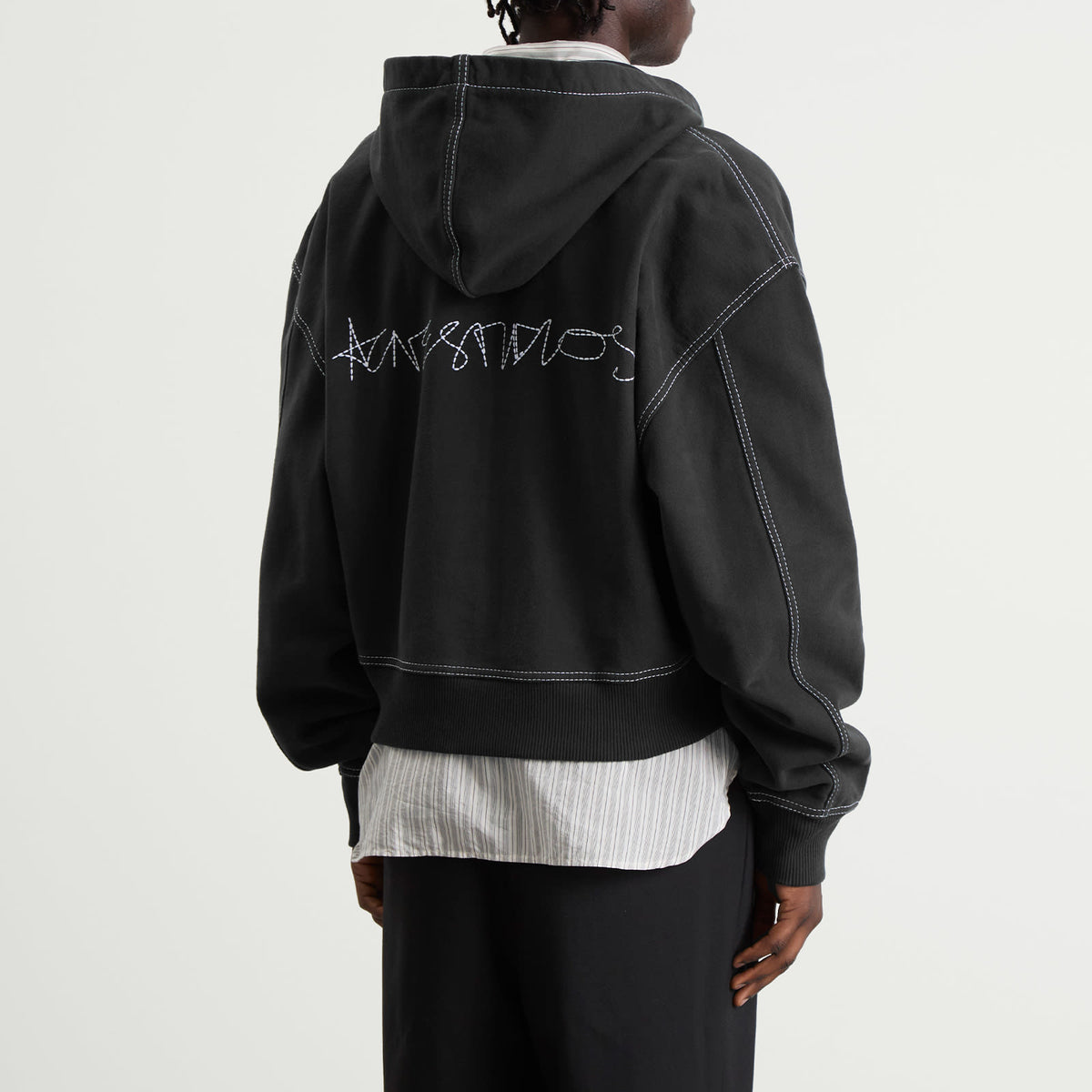 Acne Studios Foscar H U Zip Autograph Logo Zip Hoodie