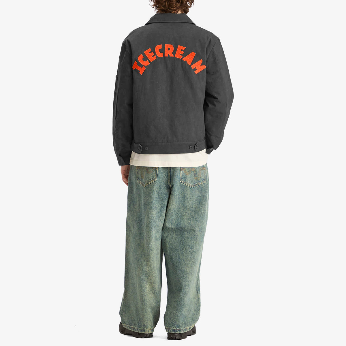 ICECREAM Cone Patch Work Jacket