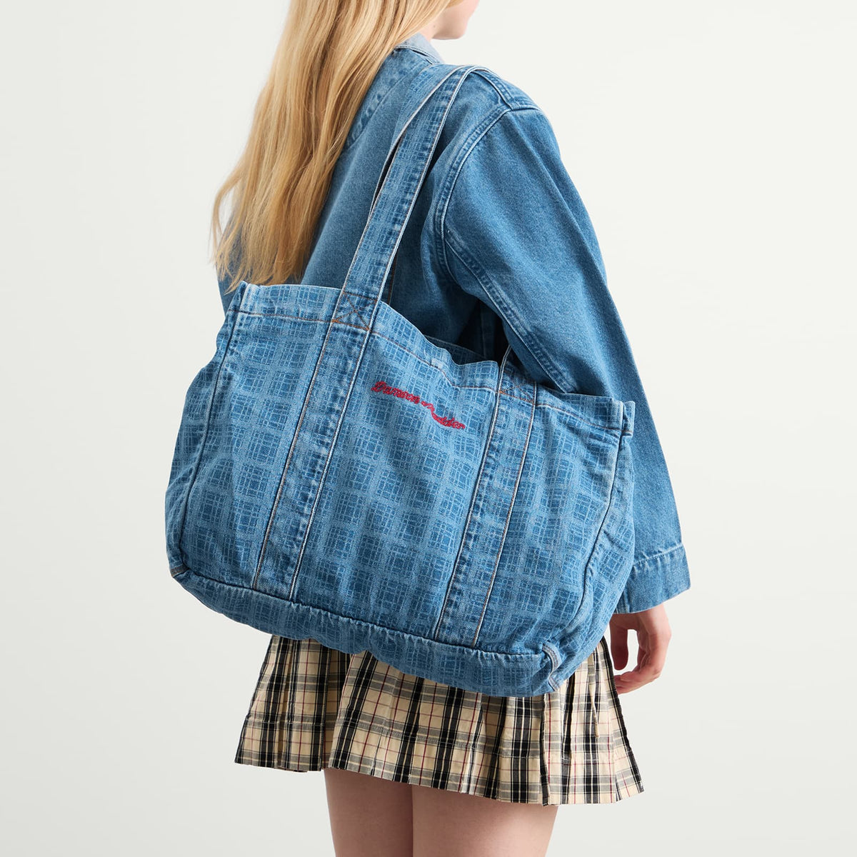 Damson Madder Denim Tote Bag