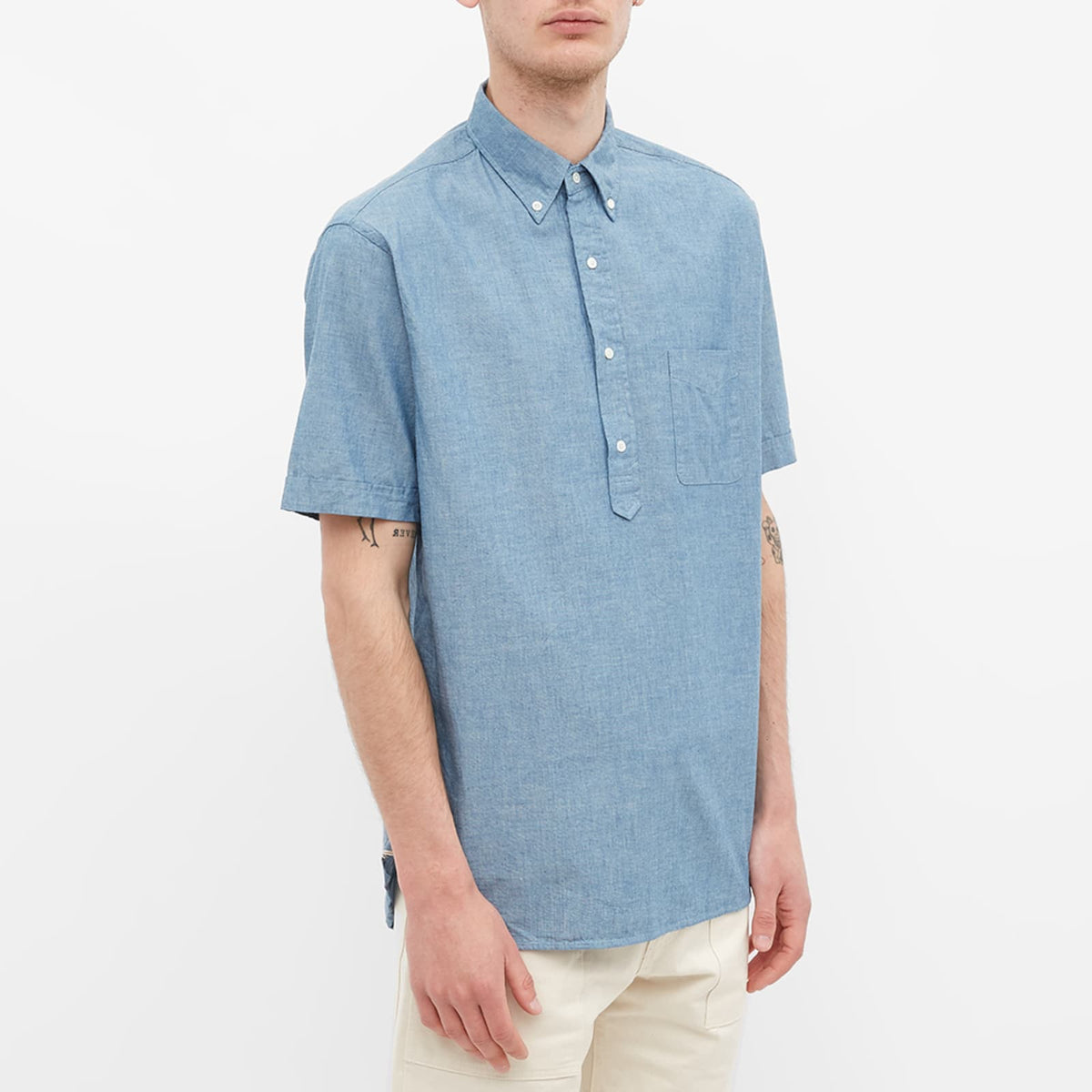 Beams Plus Popover Chambray Shirt