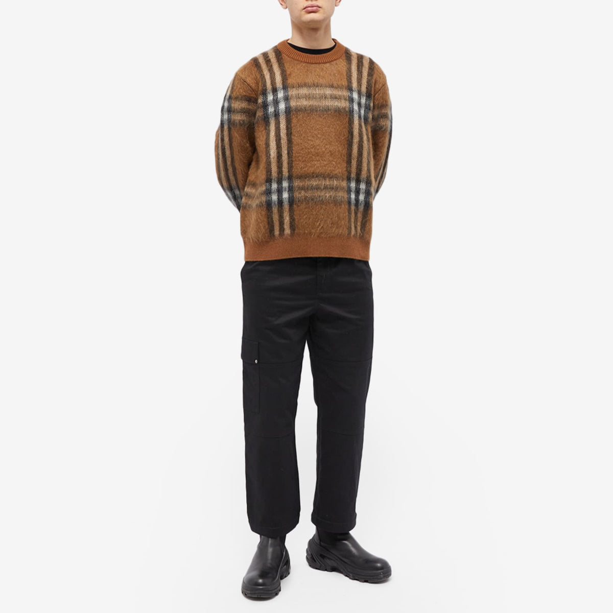 Burberry Denver Wool Mohair Crew Knit