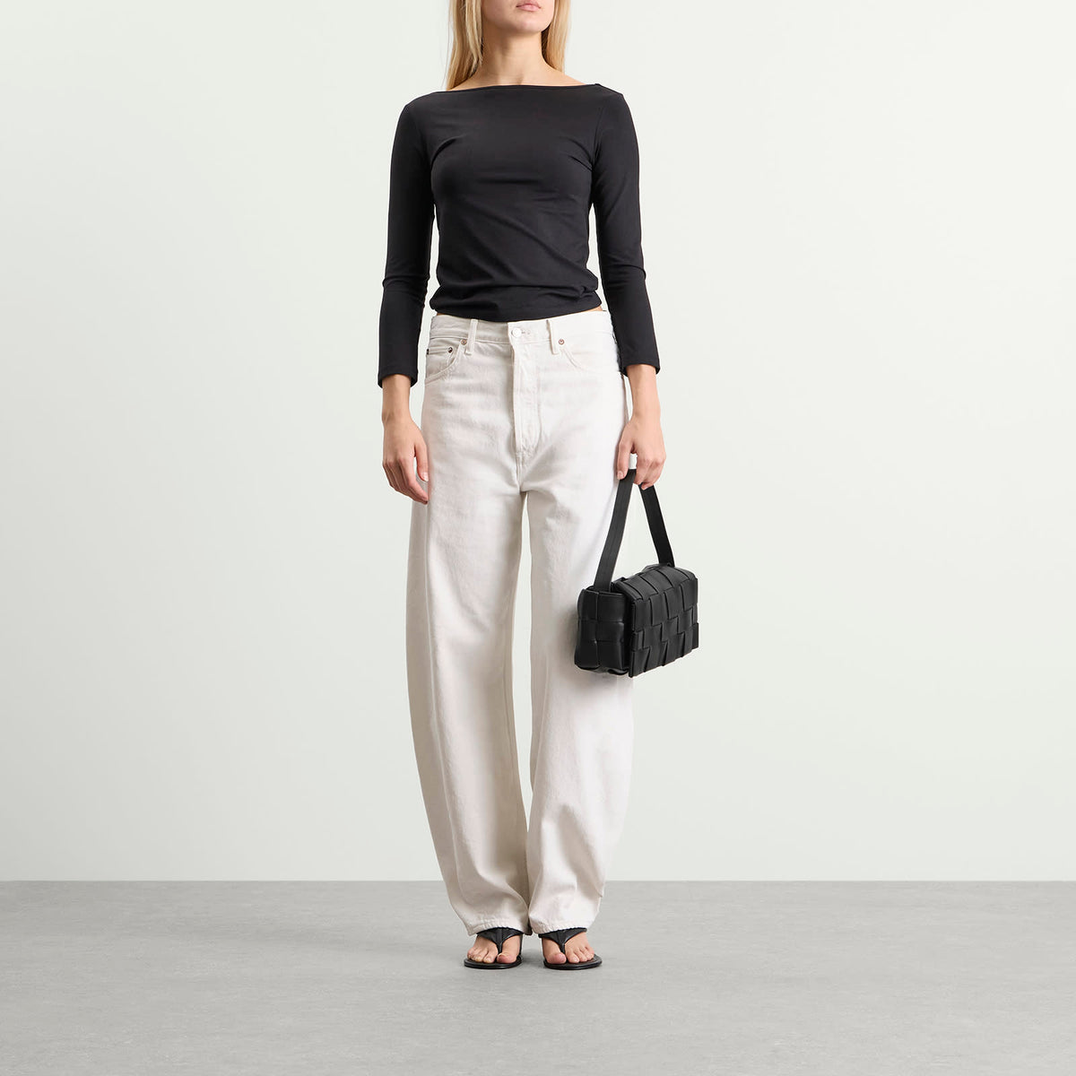 St. Agni Woven Envelope Slim Tote