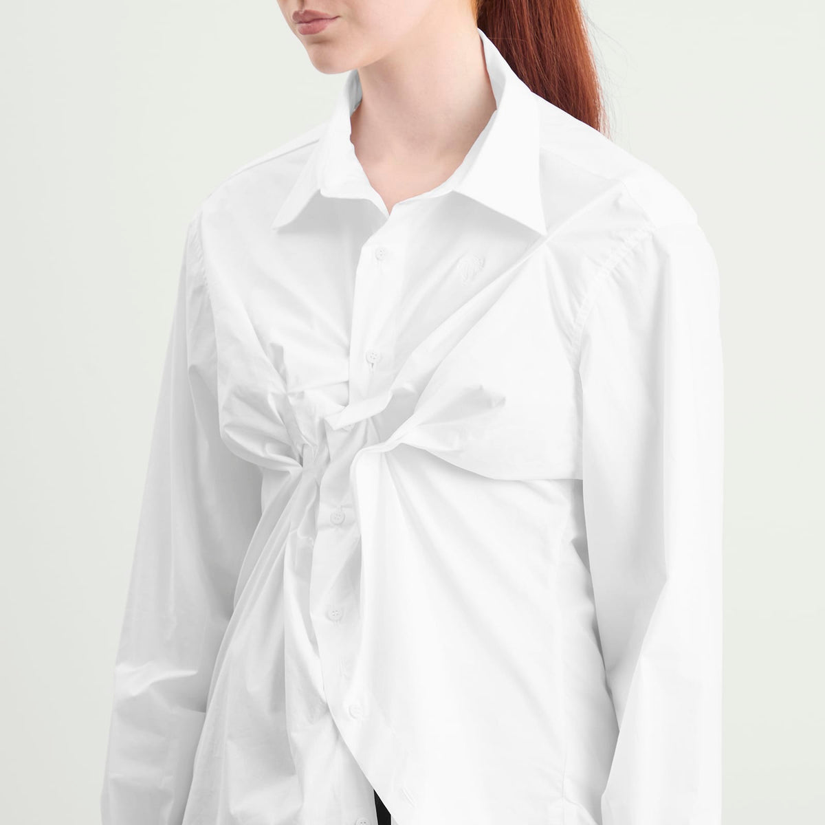 Ottolinger Twisted-Pleat Tailored Shirt