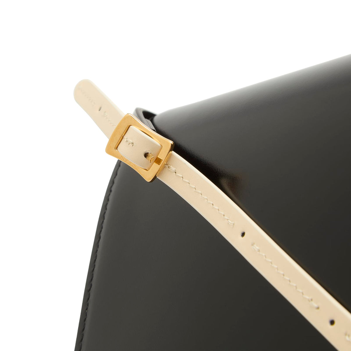 Jil Sander File SM Leather Shoulder Bag