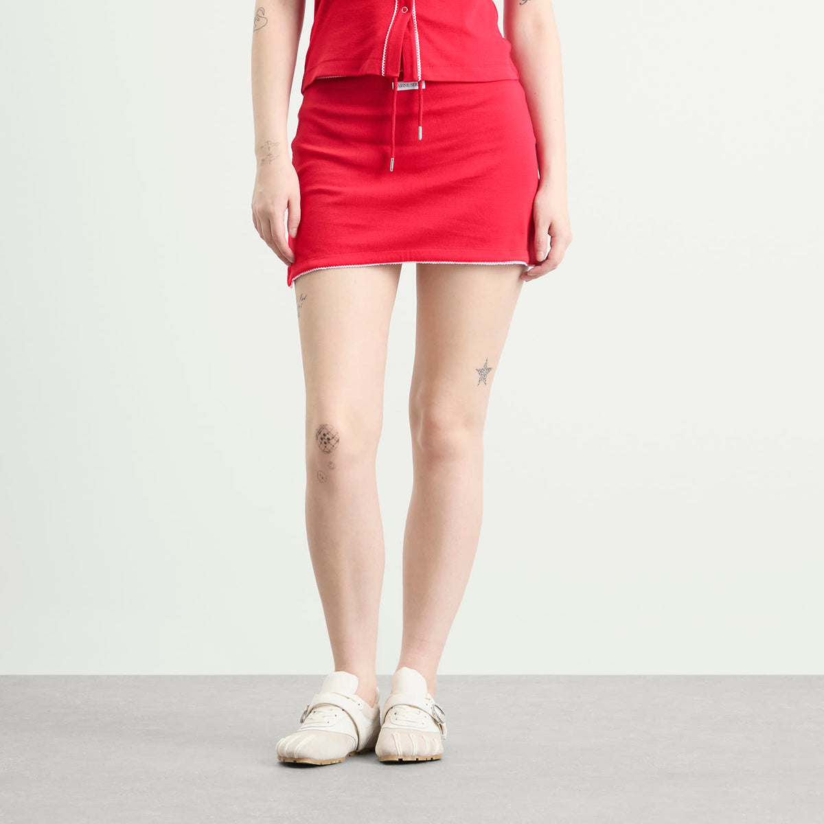 Marine Serre Cute 70'S Mini Skirt