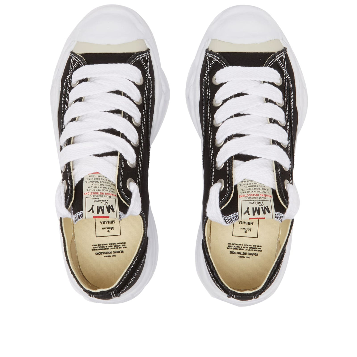 Maison MIHARA YASUHIRO Hank Low Original Sole Toe Cap Canvas Sneaker