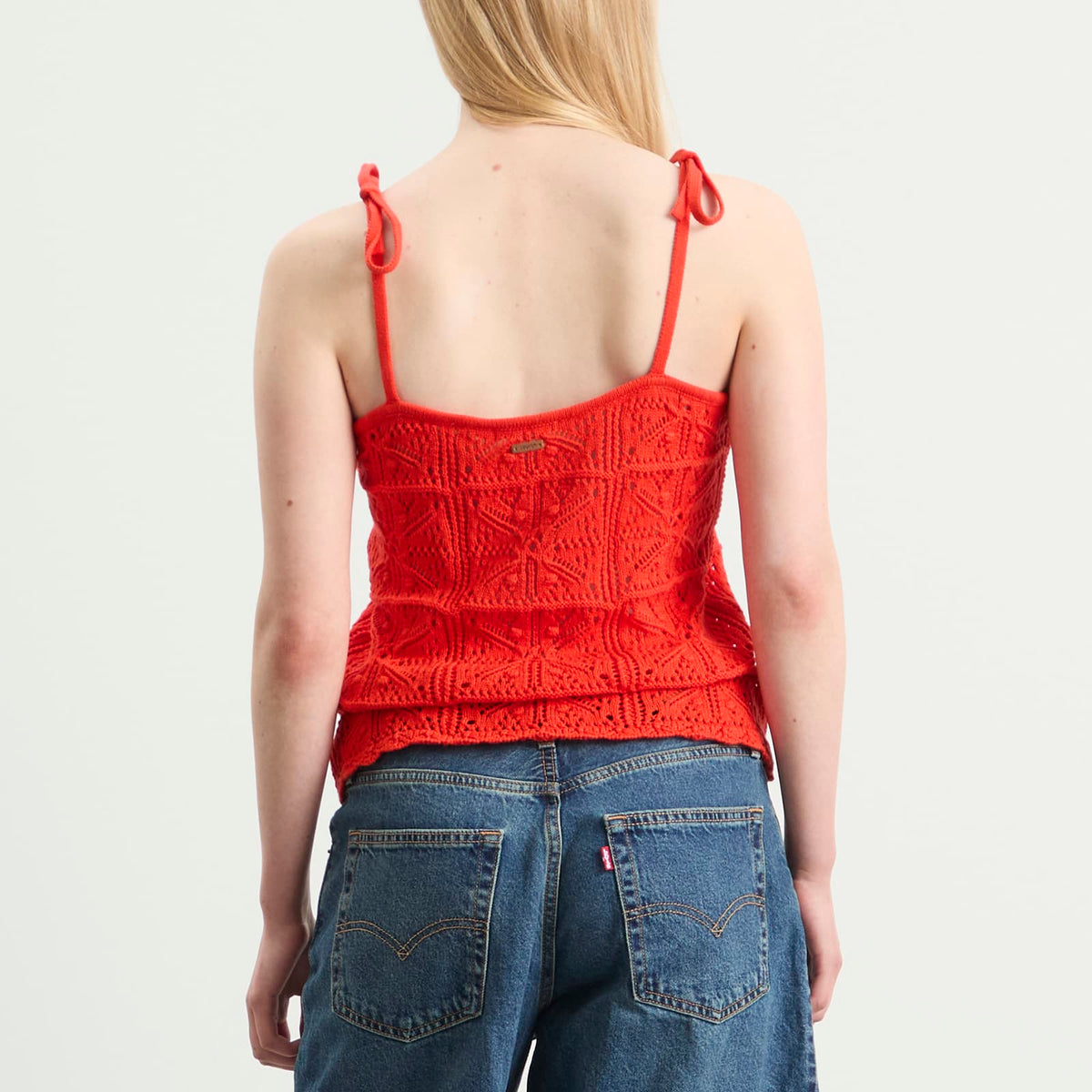 Levi's Abbey Tie Shoulder Crochet Tank