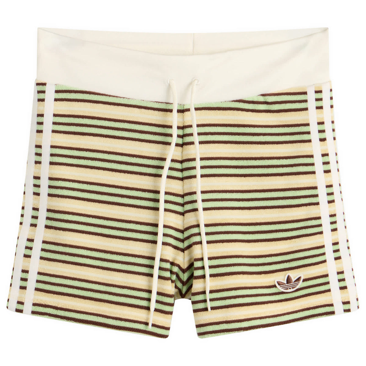 adidas Striped Terry Mini Shorts