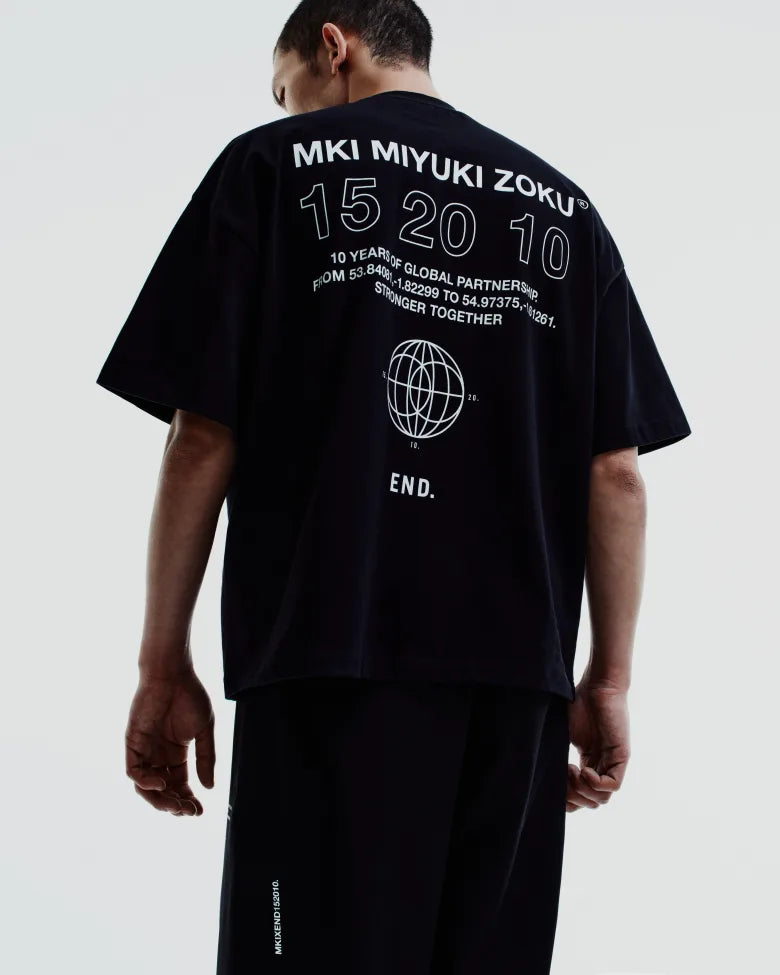 The back graphics on the tee from the END. x MKI 15.20.10 collection.