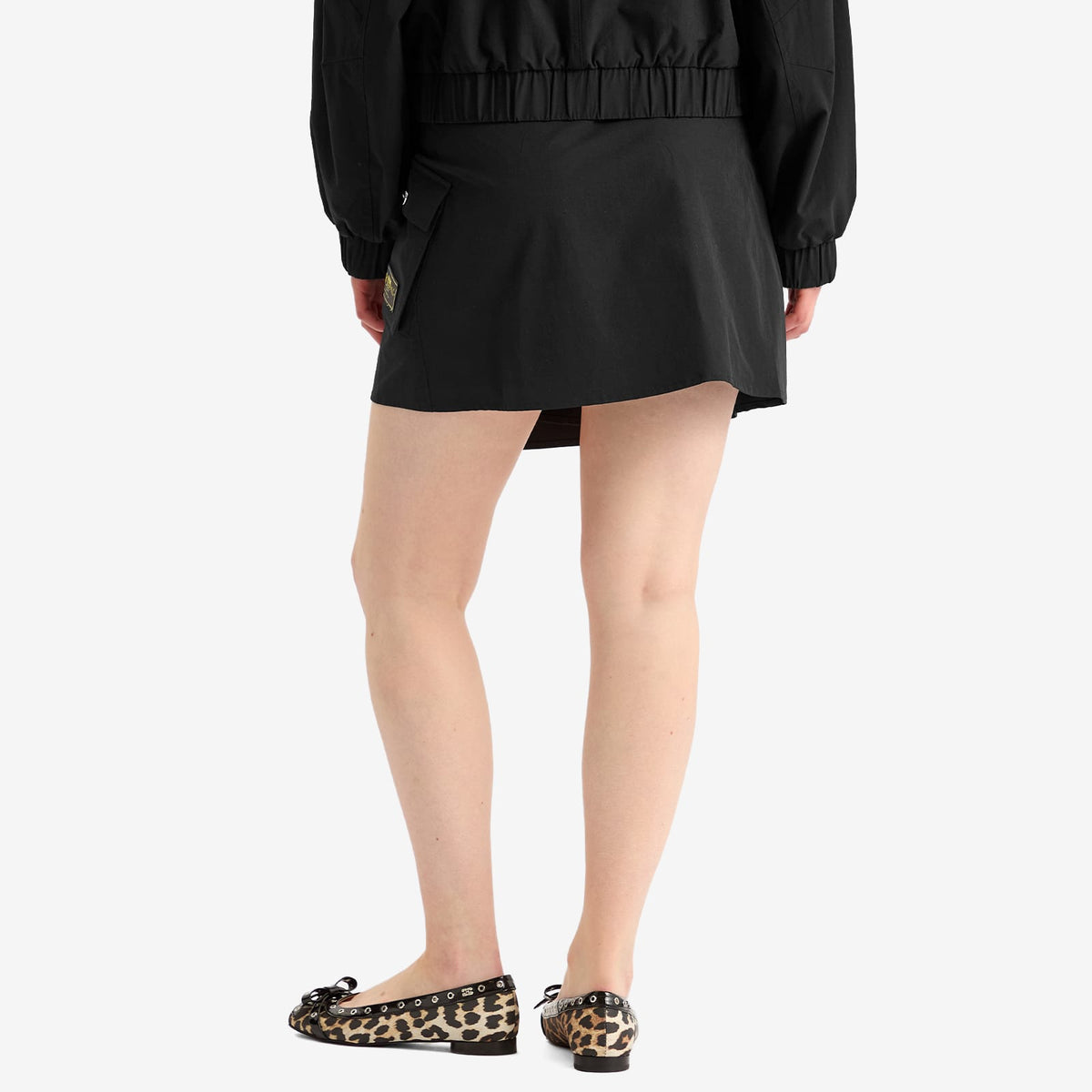 GANNI Stretch Shell Wrap Mini Skirt - END. Exclusive
