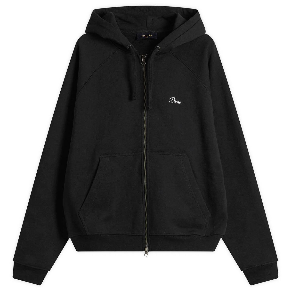 Dime Cursive Small Logo Zip Hoodie