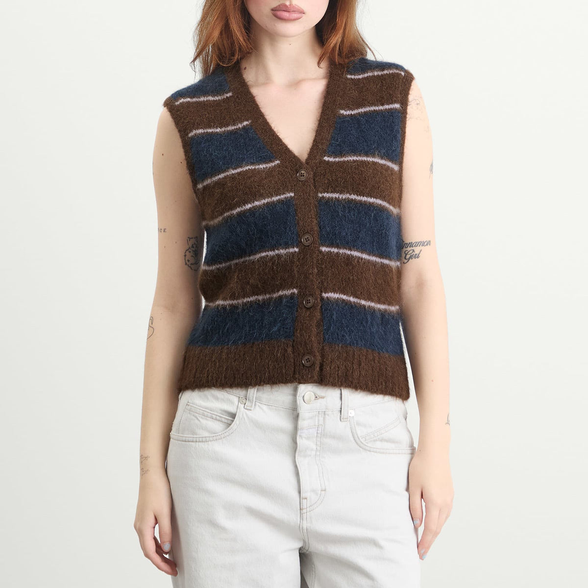 Samsøe Samsøe Sajeanne Hairy Knit Vest Top
