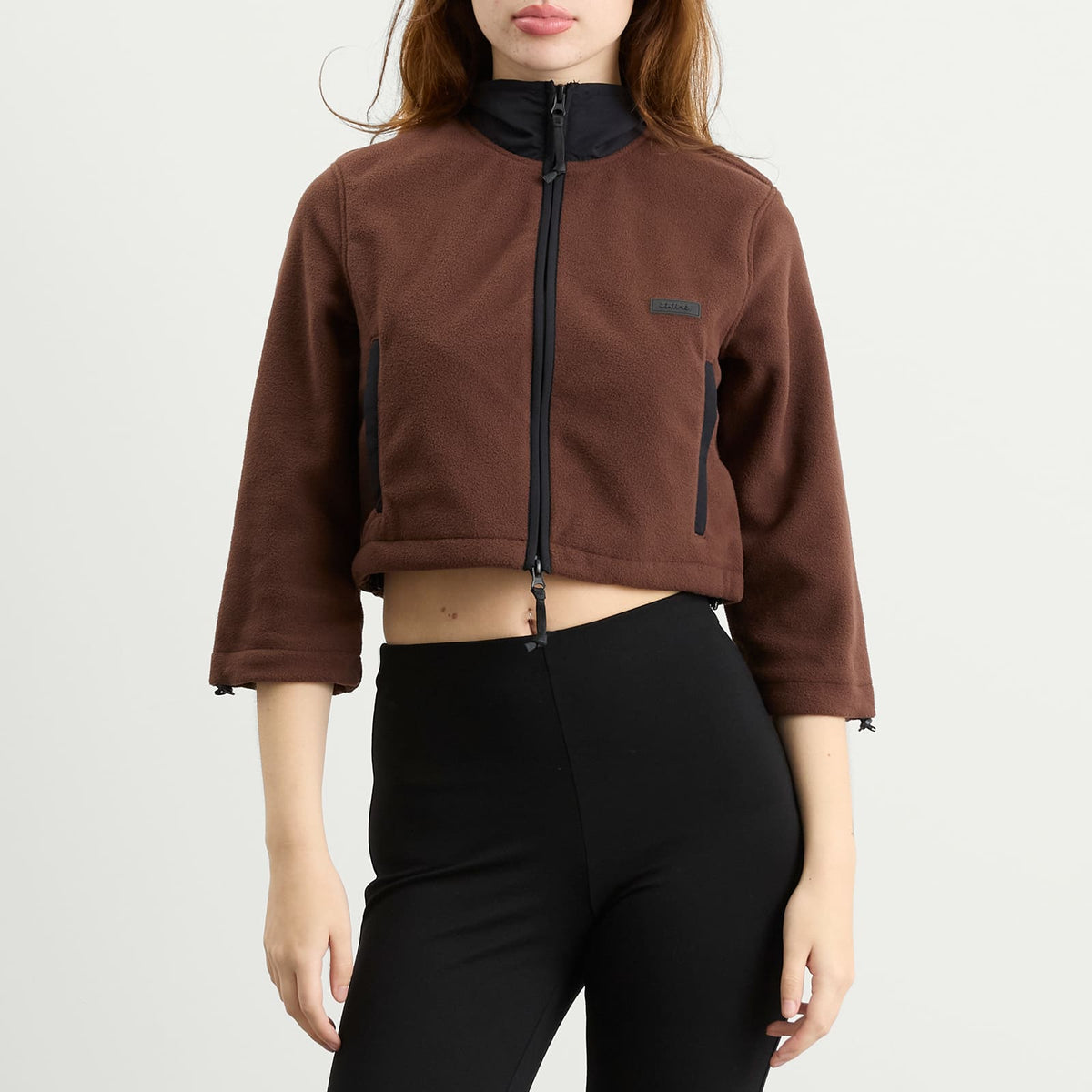 SKIMS Fleece Lounge Shrunken Zip Up Jacket