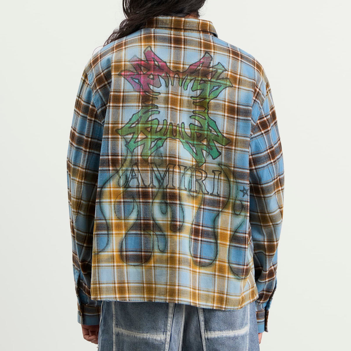 Amiri MA Quad Flames Flannel Shirt