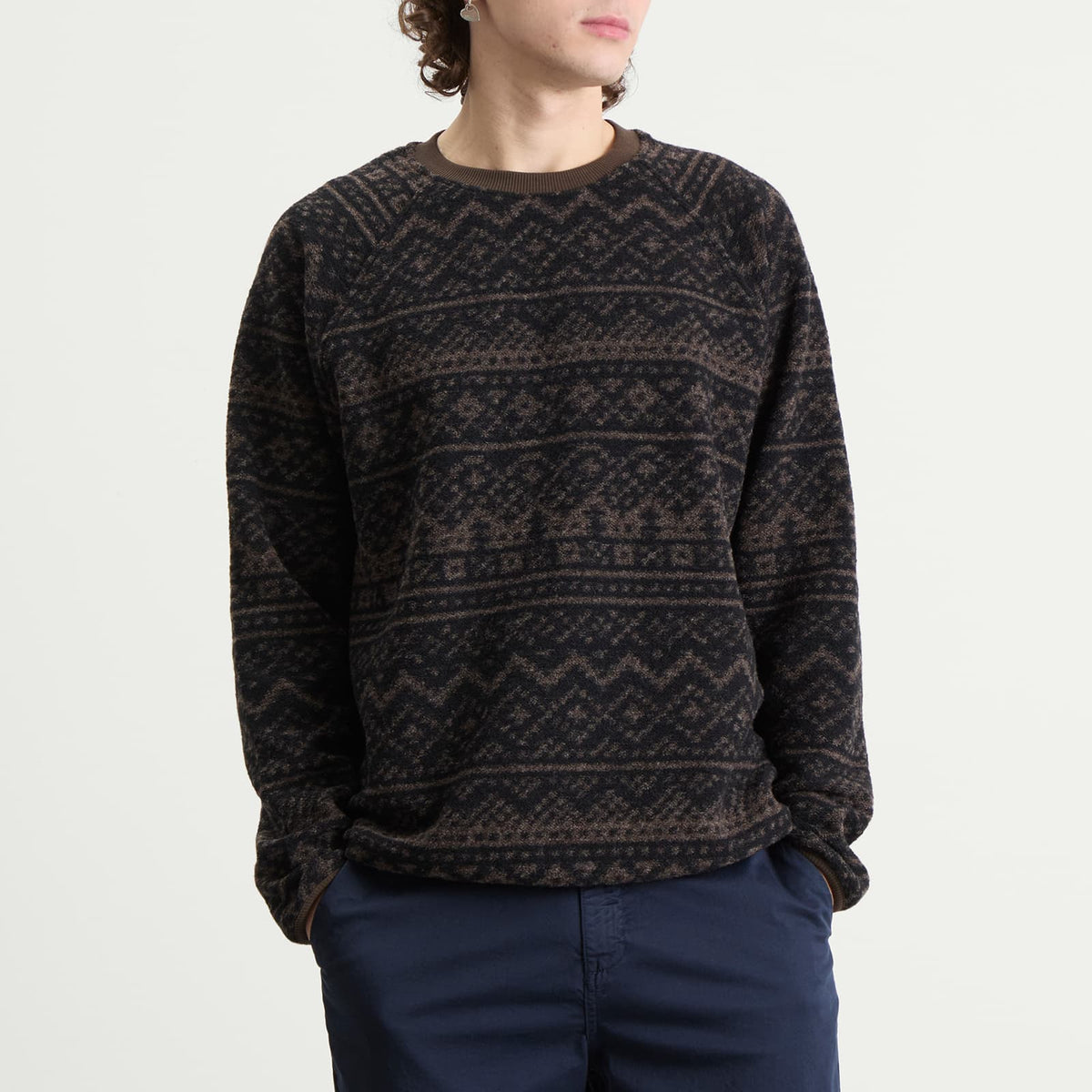 Kestin Junction Knitted Fairisle Sweatshirt
