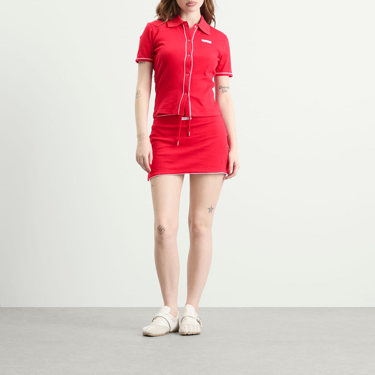 Marine Serre Cute 70'S Mini Skirt