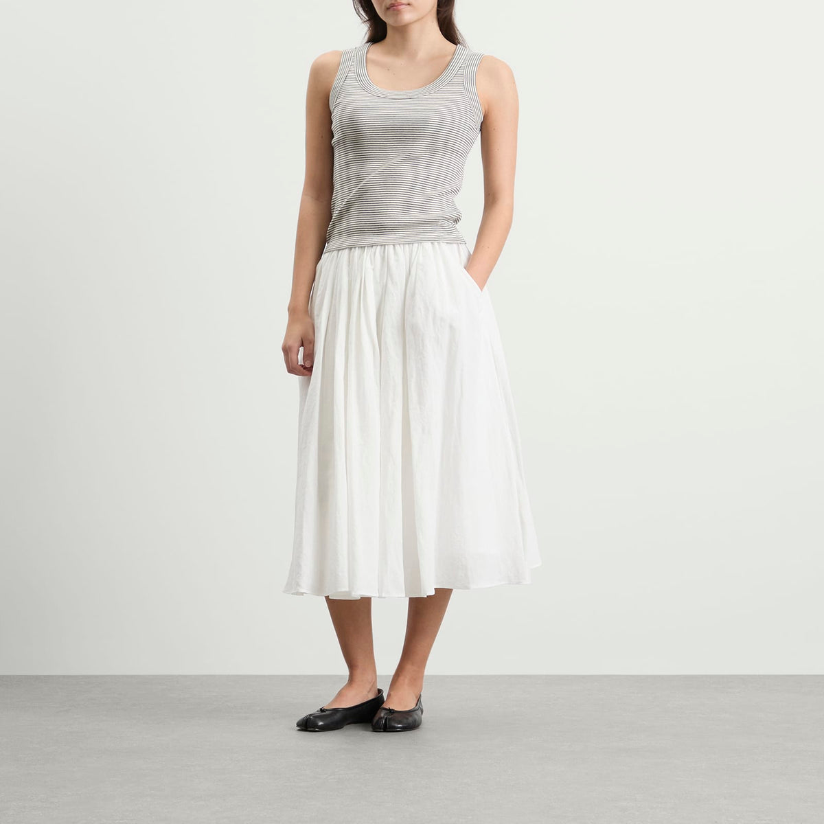 Nothing Written Shore Linen Midi Skirt